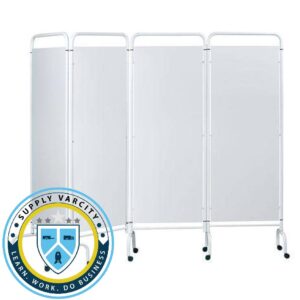 FOLDING SCREEN 4 FOLD AND CURTAIN