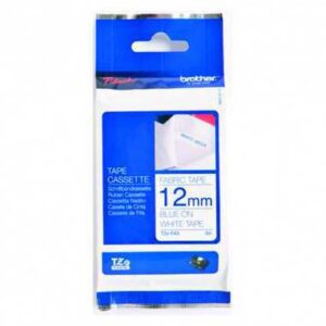 BROTHER TAPE TZ 12MM WHITE ON BLUE