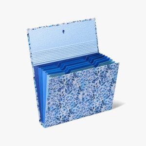 CONCERTINA BOX 1 COMPARTMENT 30MM BLUE