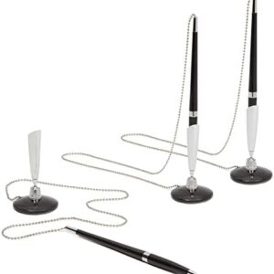 DESK PEN CHAIN ALL OFFICE SILVER