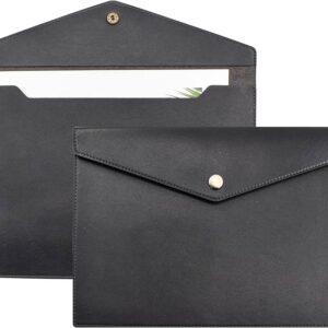DOCUMENT WALLET ORGANIZER 4 DIV BLACK