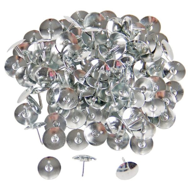 DRAWING PINS ALL OFFICE SILVER