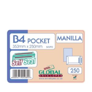 ENVELOPES POCKET B4 MANILLA SS