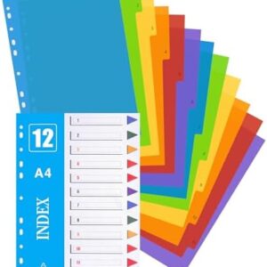 FILE DIVIDERS MULTI COLOURS