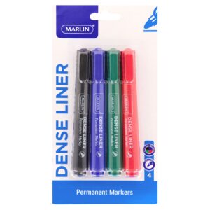 MARLIN PERMANENT MARKERS 4 S