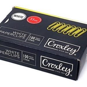 PAPER CLIPS 33MM WHITE ALL OFFICE