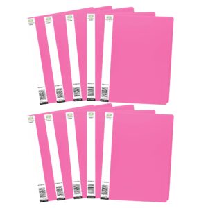 PLASRIC A4 PAPER 20 POCKET FILE DOCUMENT FOLDER HOLDER RANDOM COLOURS